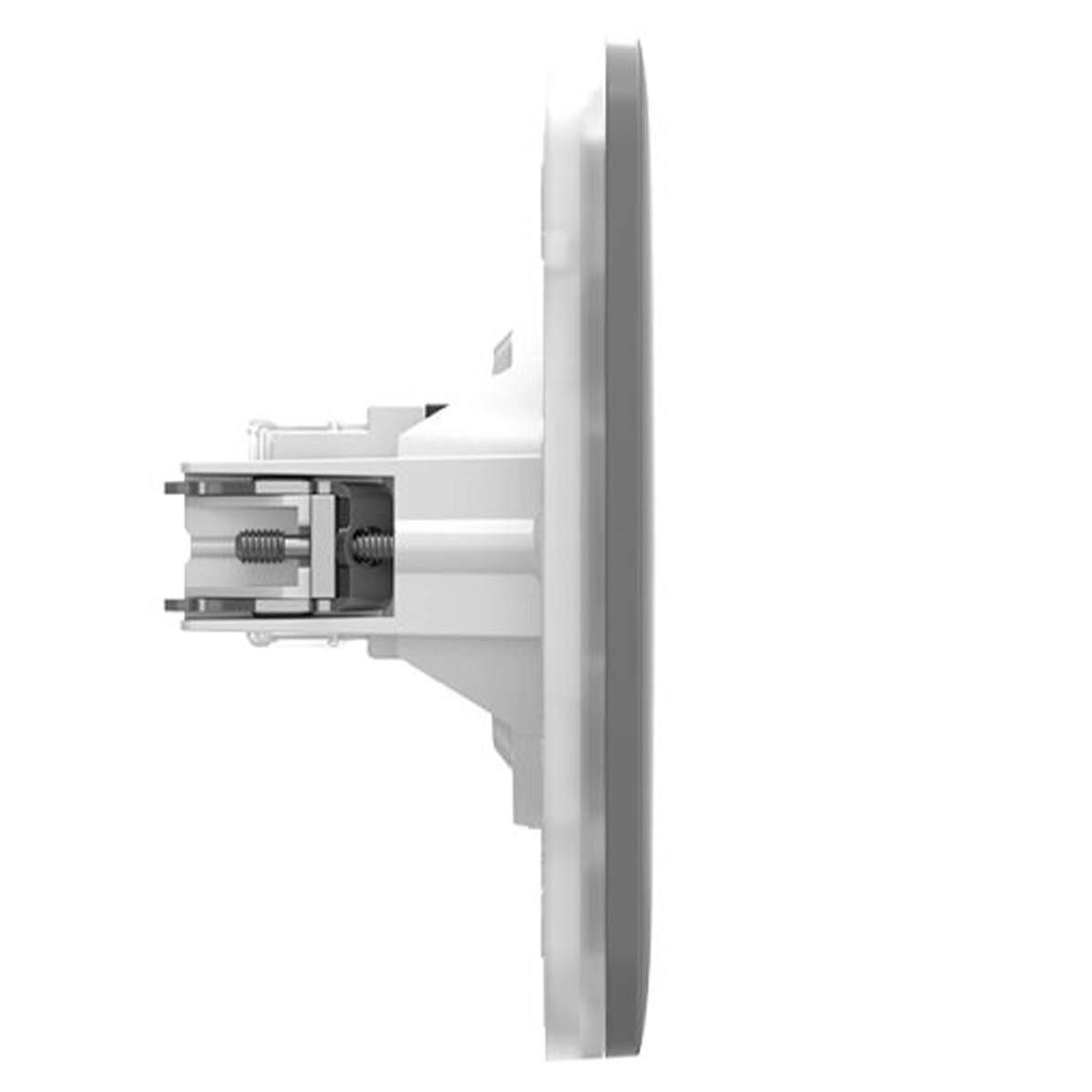 Вбудована інтернет-розетка з двома портами Ajax Outlet (LAN) - Fog