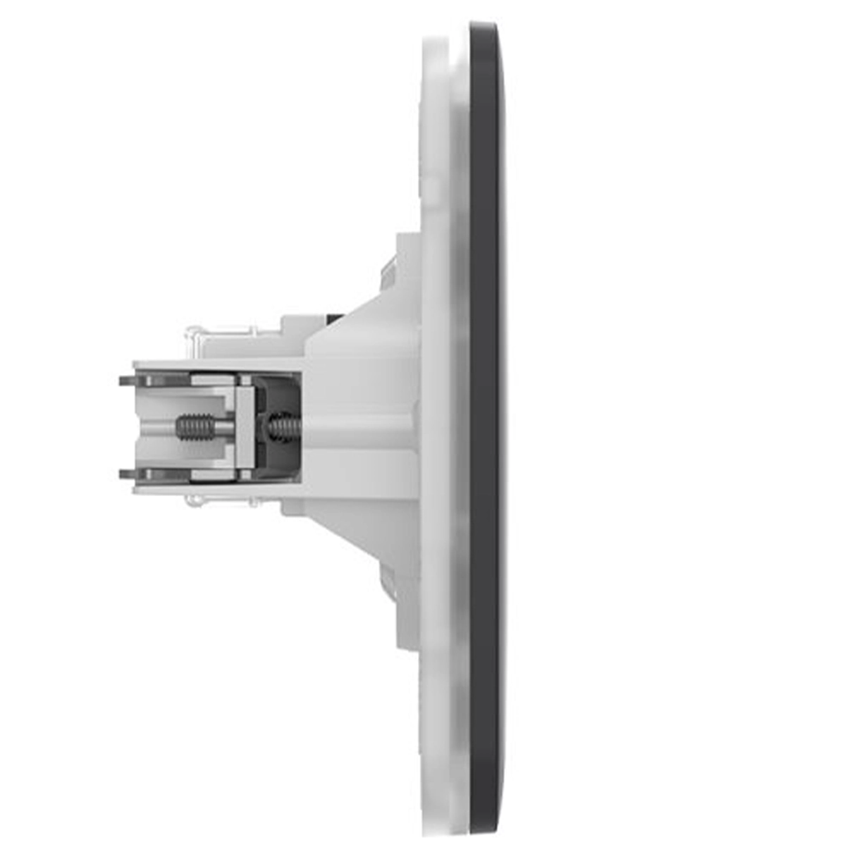 Вбудована інтернет-розетка з двома портами Ajax Outlet (LAN) - Graphite