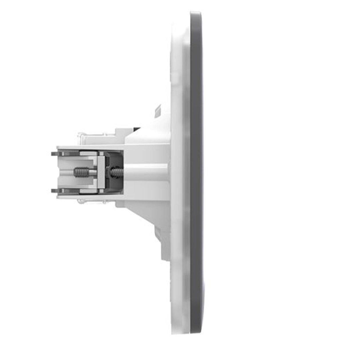 Вбудована інтернет-розетка з двома портами Ajax Outlet (LAN) - Grey