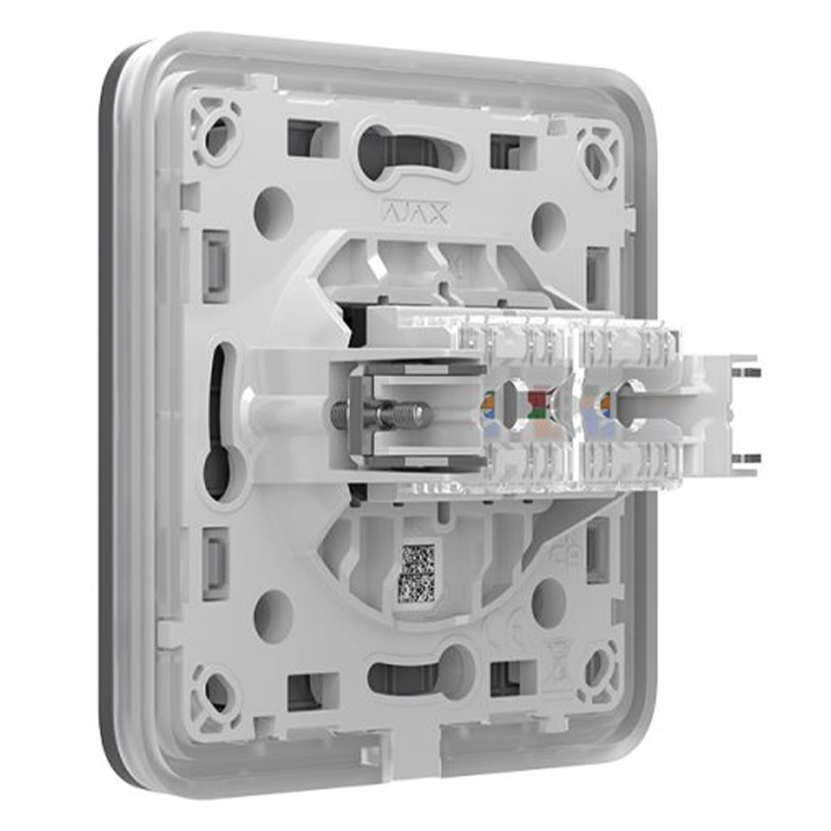 Вбудована інтернет-розетка з двома портами Ajax Outlet (LAN) - Grey