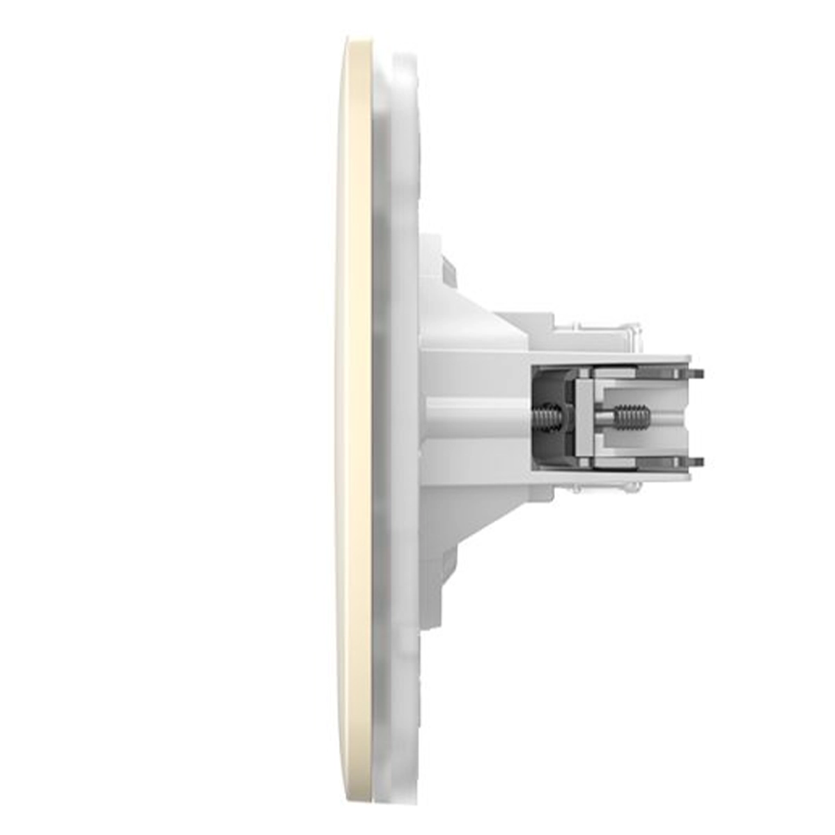 Вбудована інтернет-розетка з двома портами Ajax Outlet (LAN) - Ivory