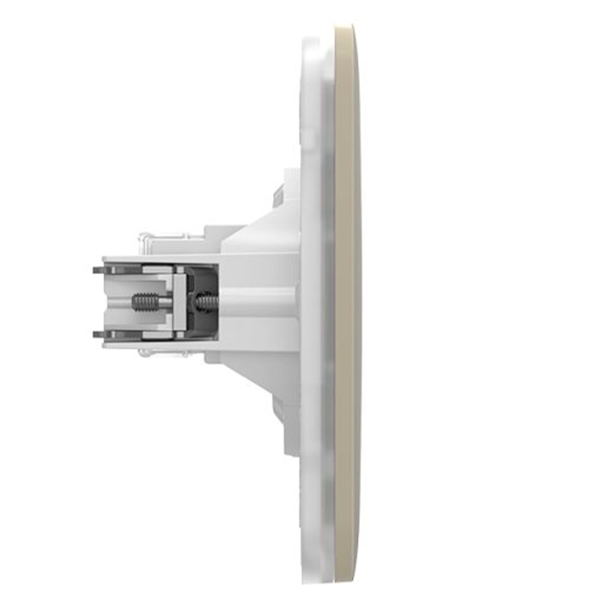 Вбудована інтернет-розетка з двома портами Ajax Outlet (LAN) - Ivory
