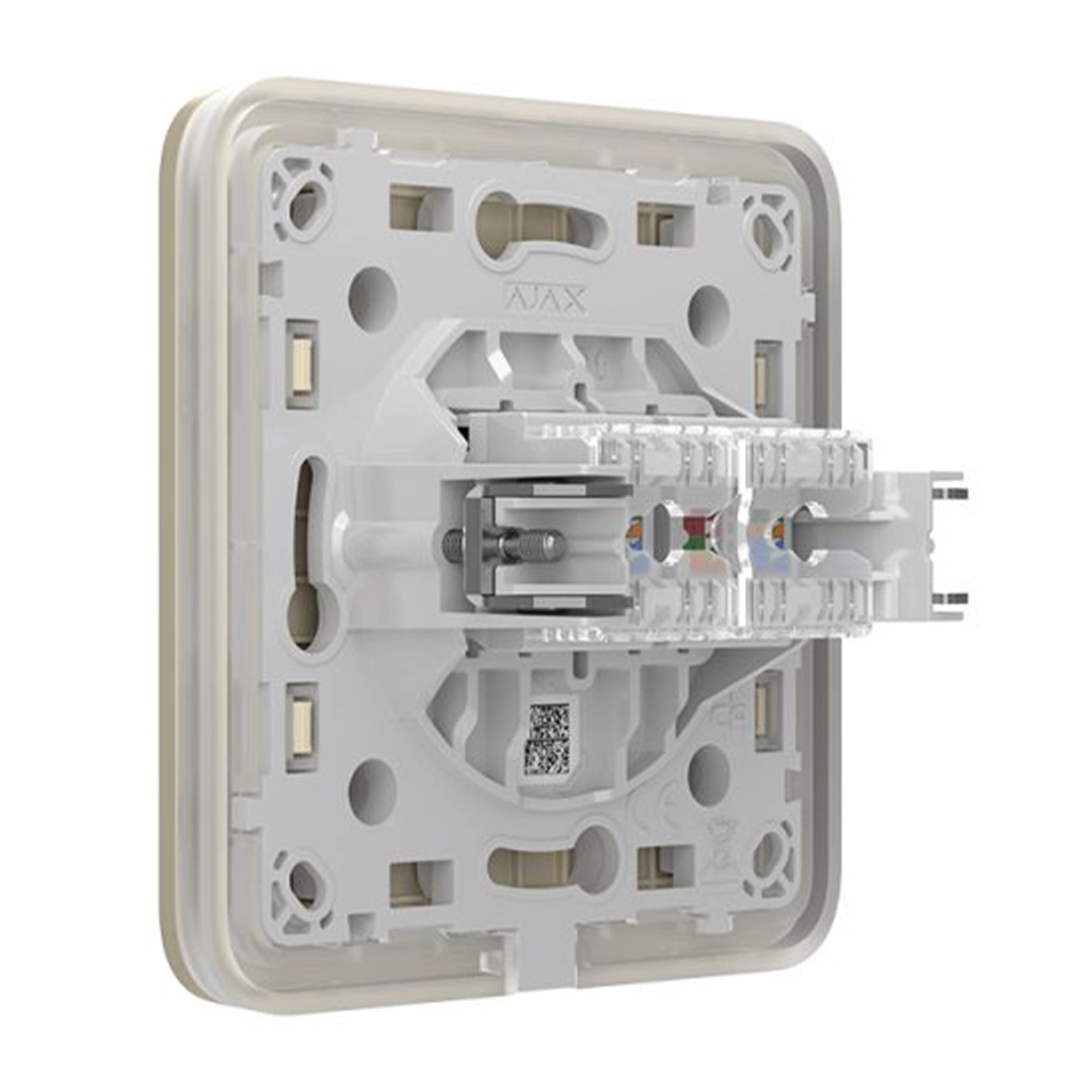 Вбудована інтернет-розетка з двома портами Ajax Outlet (LAN) - Ivory