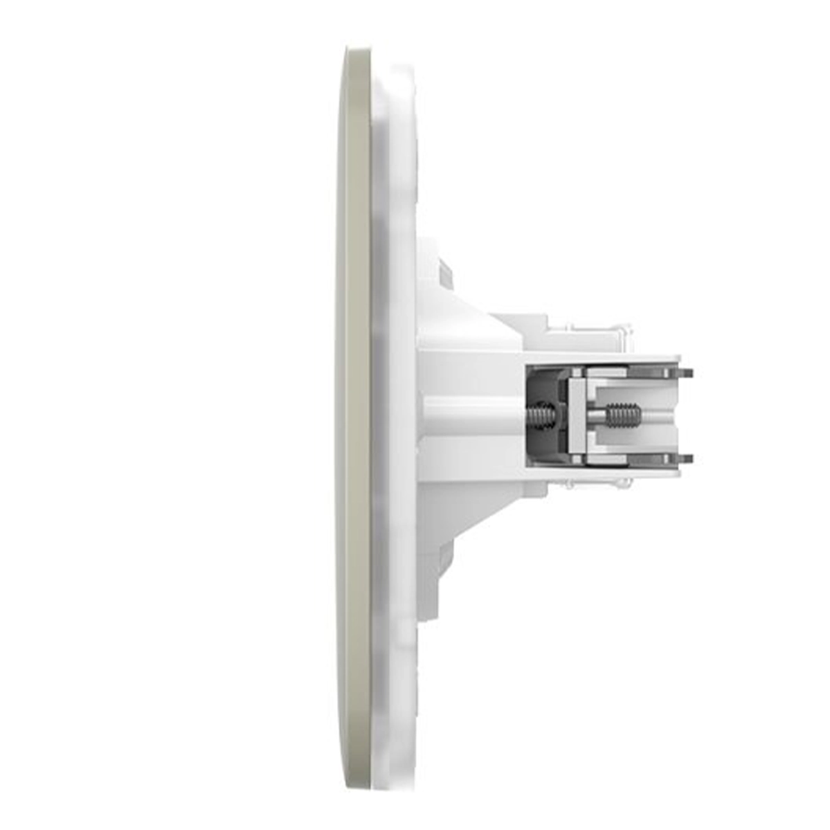 Вбудована інтернет-розетка з двома портами Ajax Outlet (LAN) - Olive