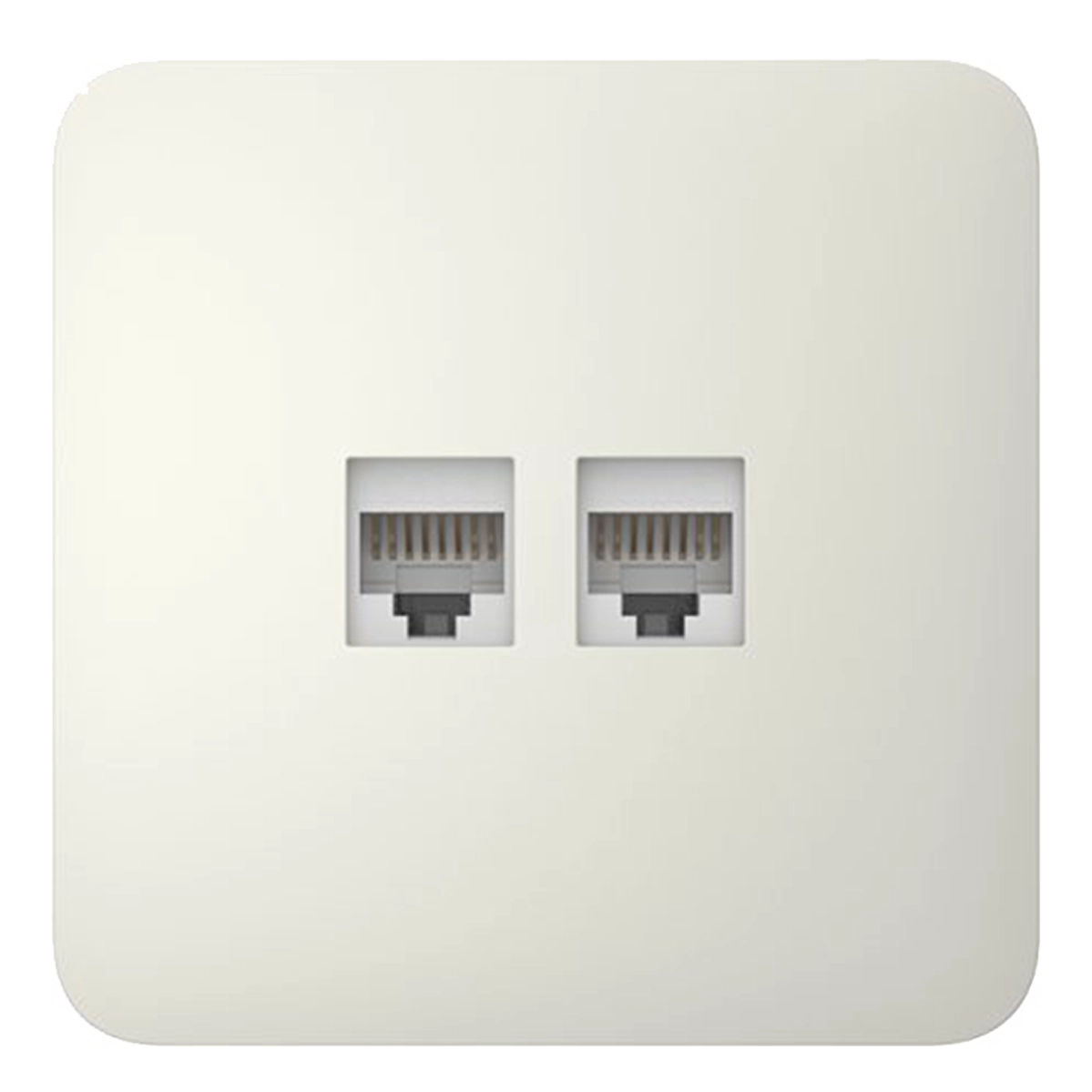 Вбудована інтернет-розетка з двома портами Ajax Outlet (LAN) - Oyster