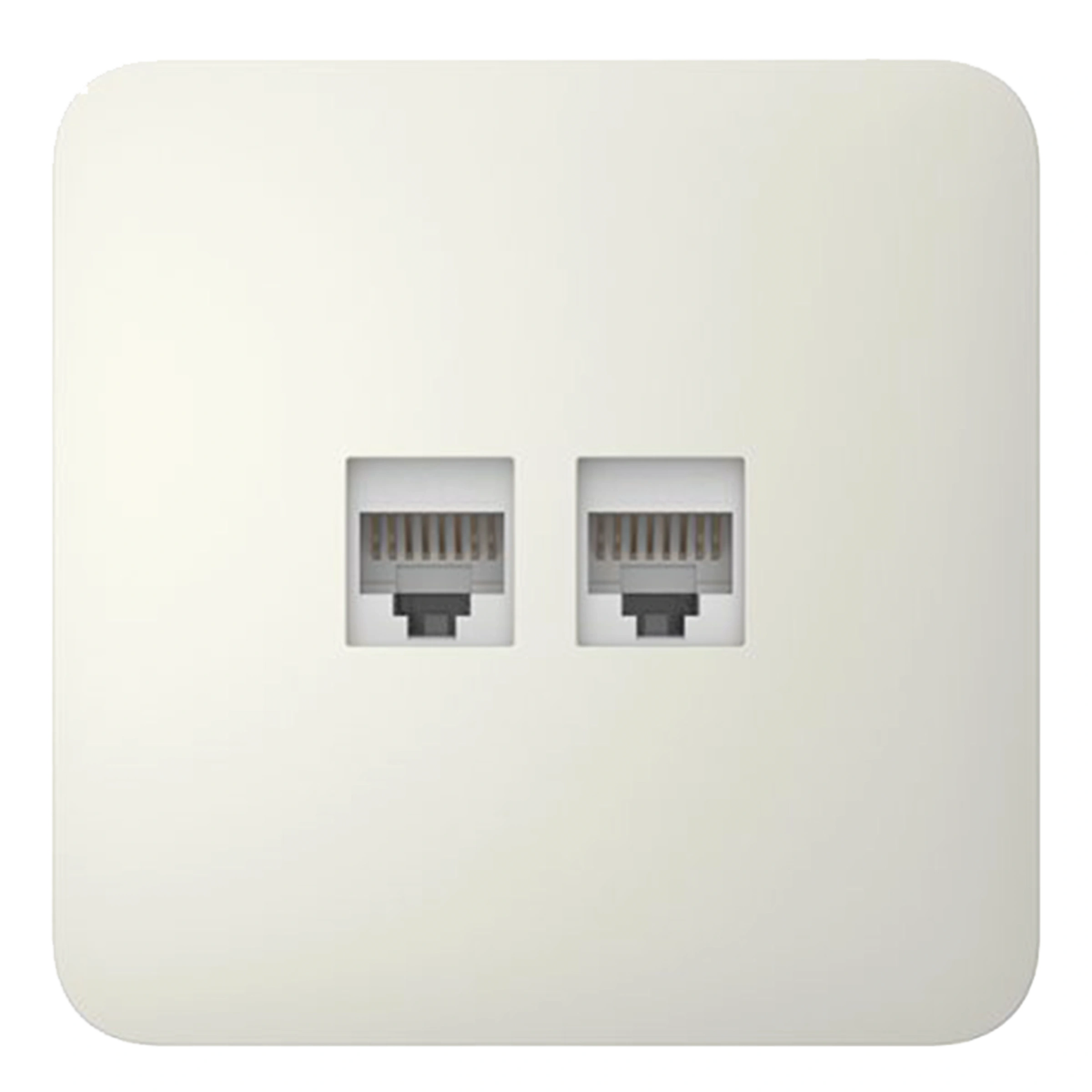 Вбудована інтернет-розетка з двома портами Ajax Outlet (LAN) - Oyster