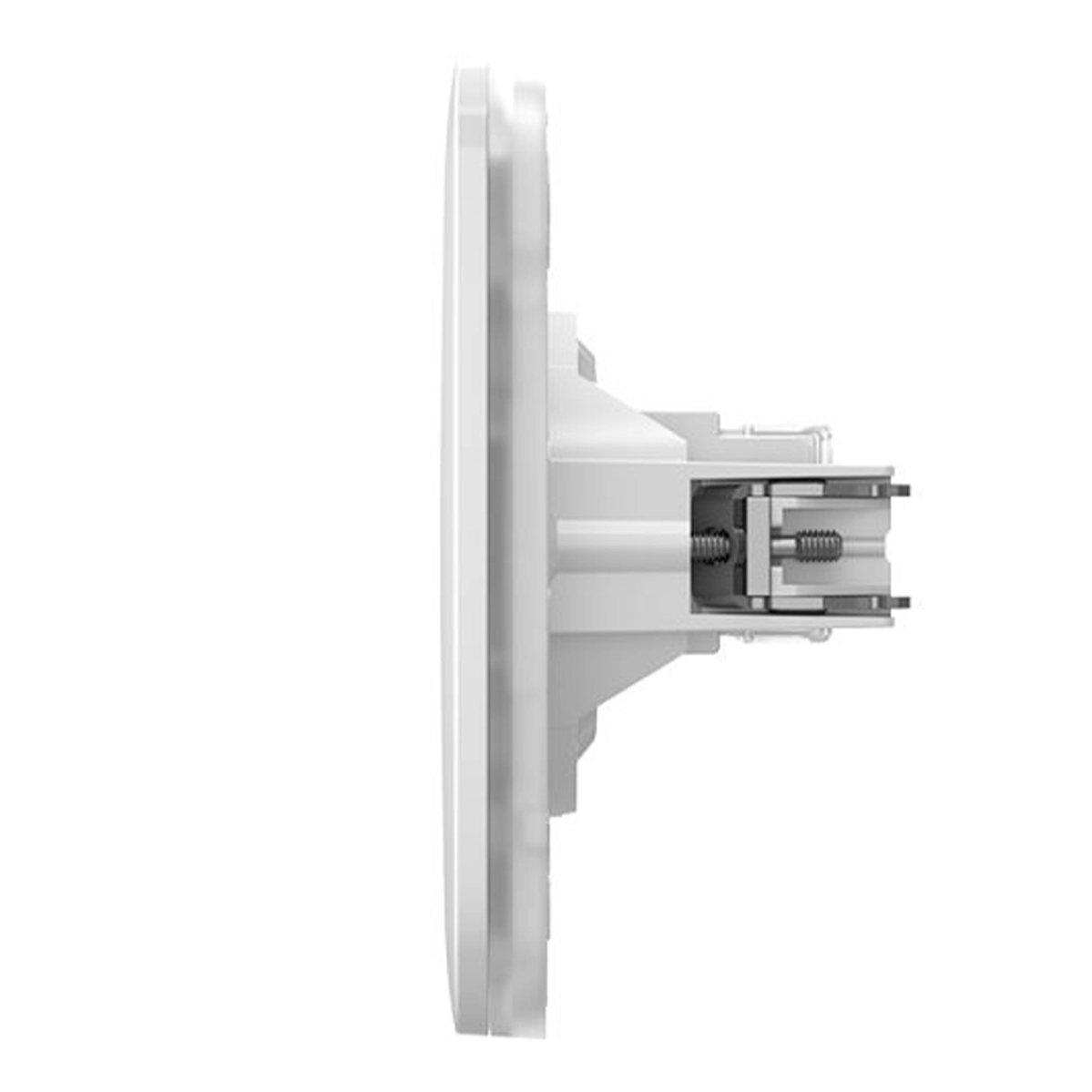 Вбудована інтернет-розетка з двома портами Ajax Outlet (LAN) - White