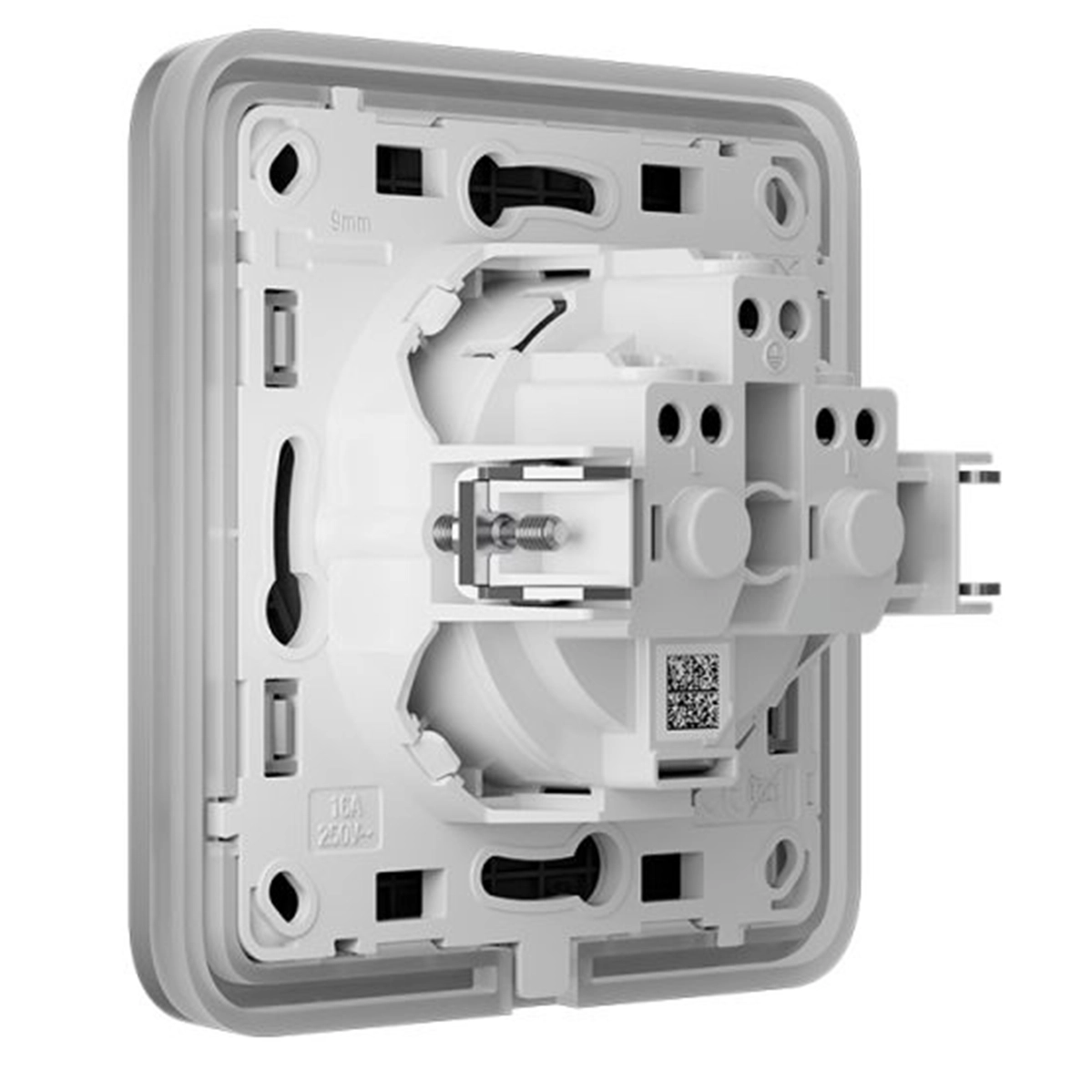 Вбудована розетка із заземленням Ajax Outlet (basic) [type F] - Fog