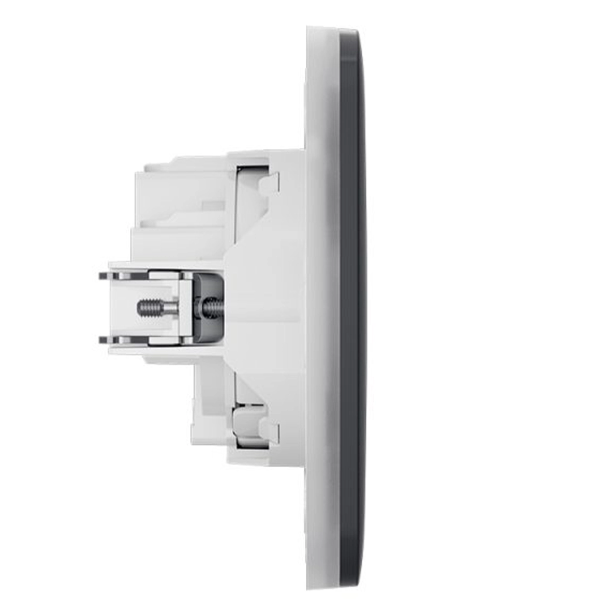 Вбудована розетка із заземленням Ajax Outlet (basic) [type F] - Graphite