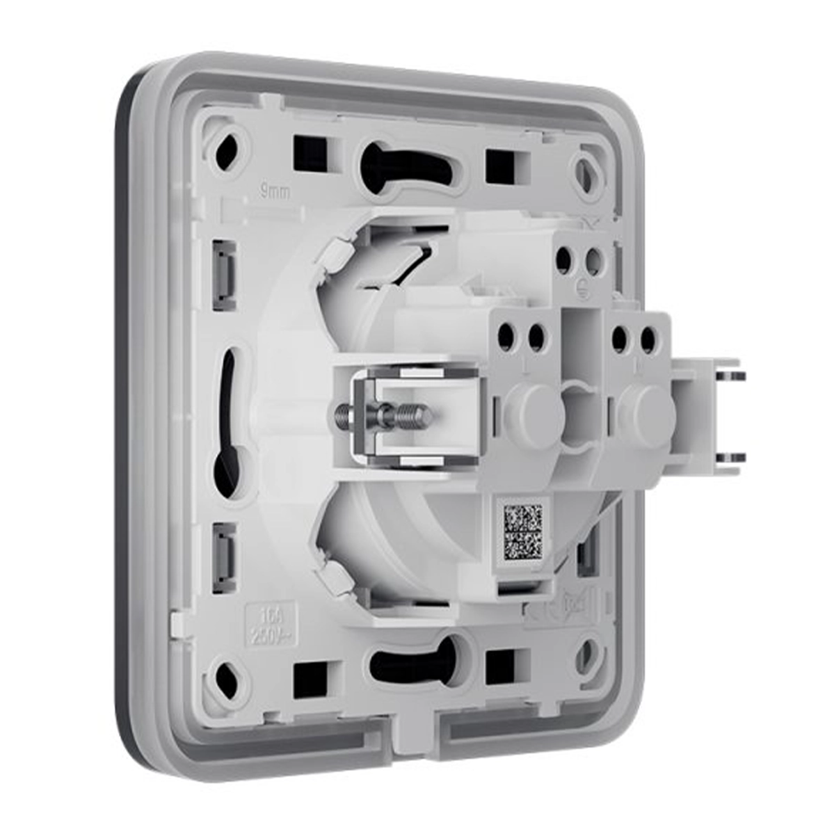 Вбудована розетка із заземленням Ajax Outlet (basic) [type F] - Graphite