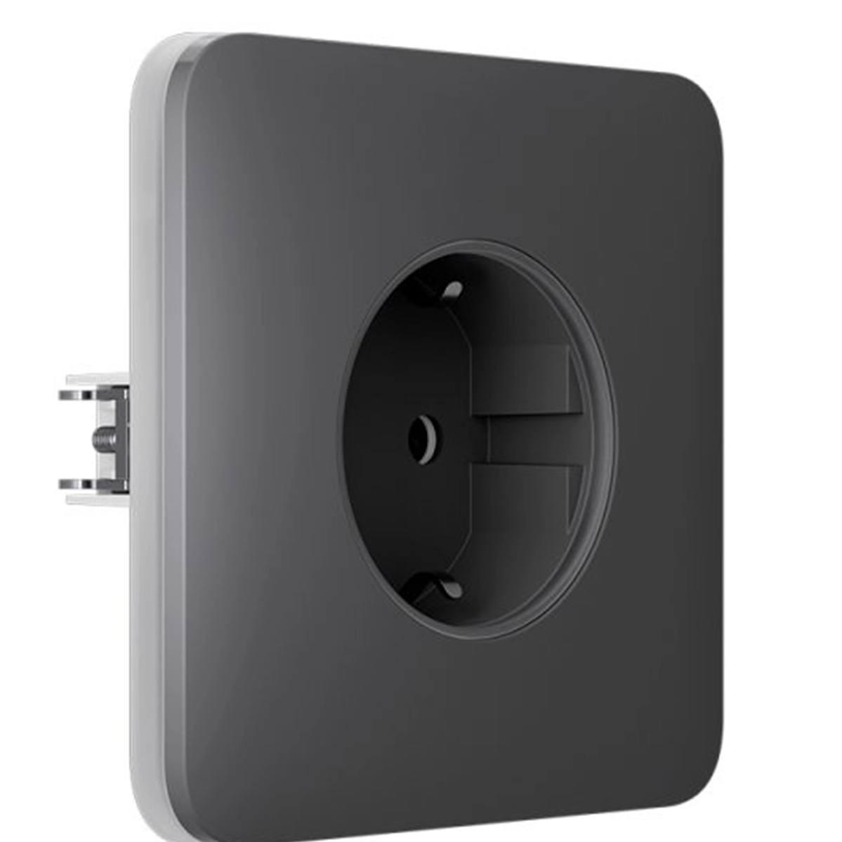 Вбудована розетка із заземленням Ajax Outlet (basic) [type F] - Grey