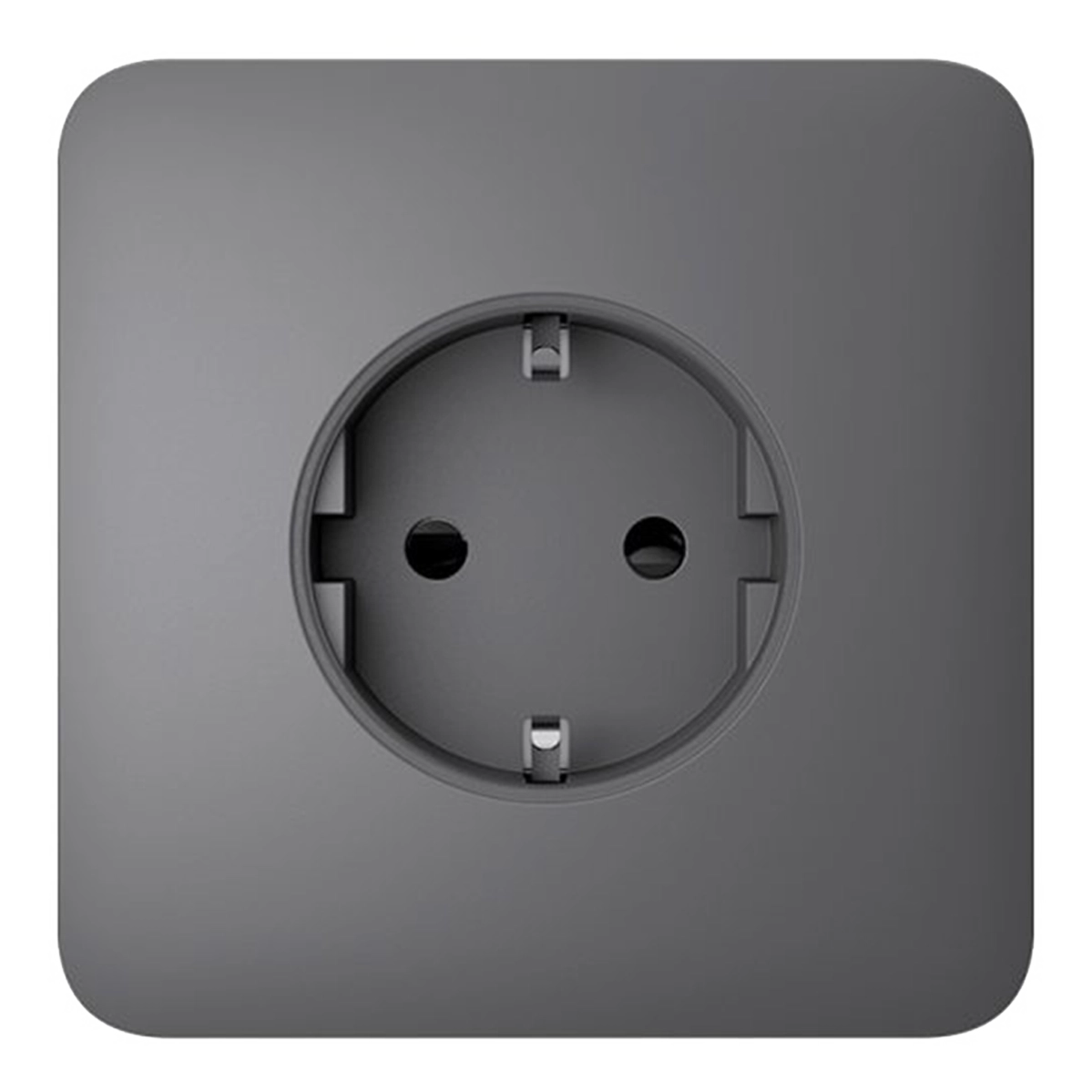 Вбудована розетка із заземленням Ajax Outlet (basic) [type F] - Grey
