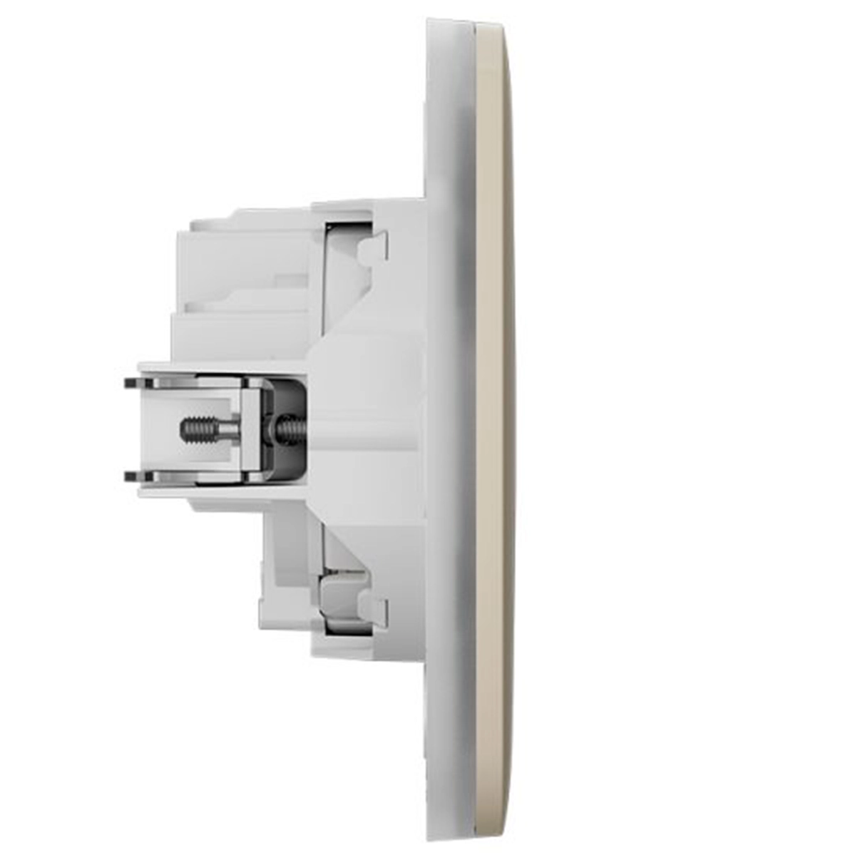 Вбудована розетка із заземленням Ajax Outlet (basic) [type F] - Ivory