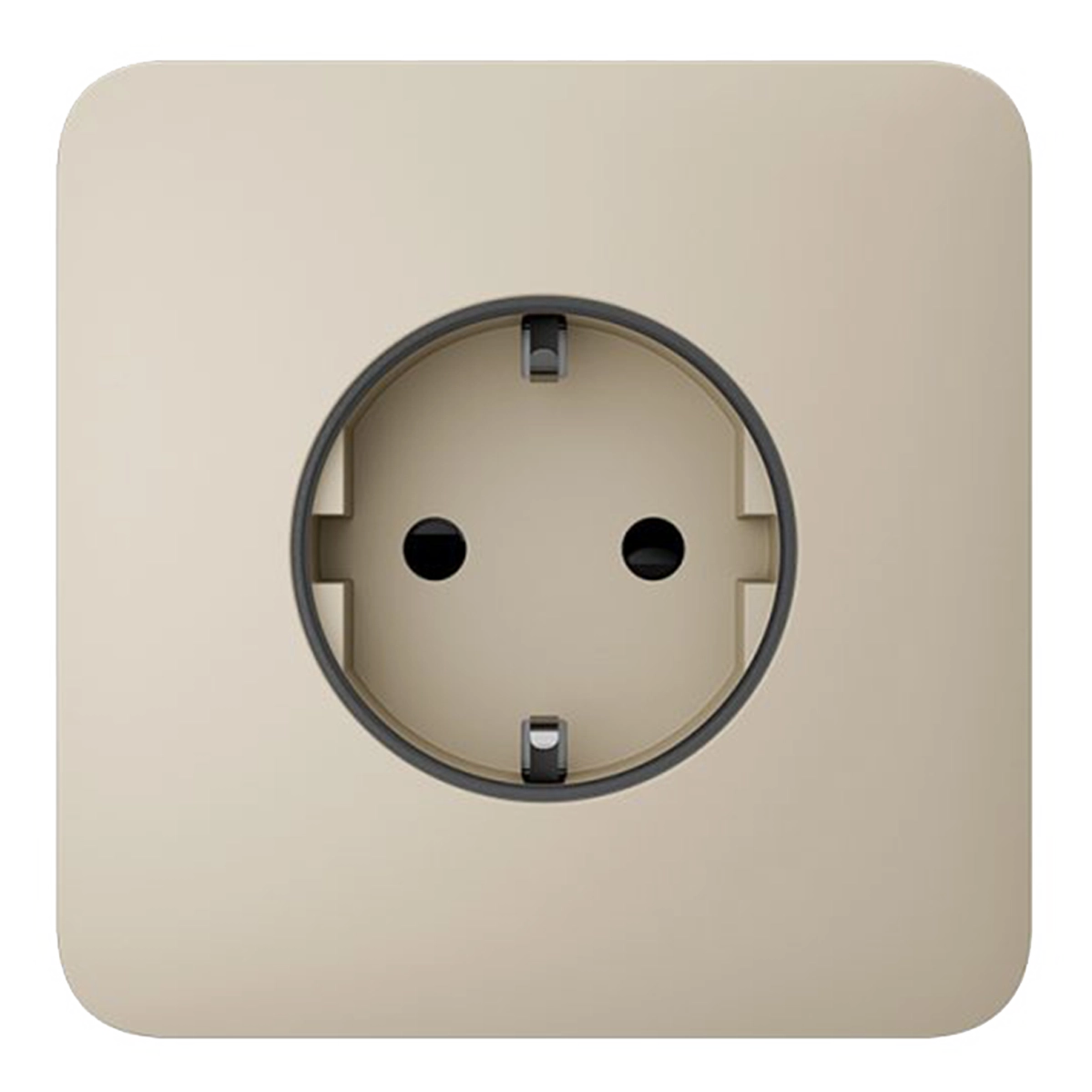 Вбудована розетка із заземленням Ajax Outlet (basic) [type F] - Ivory