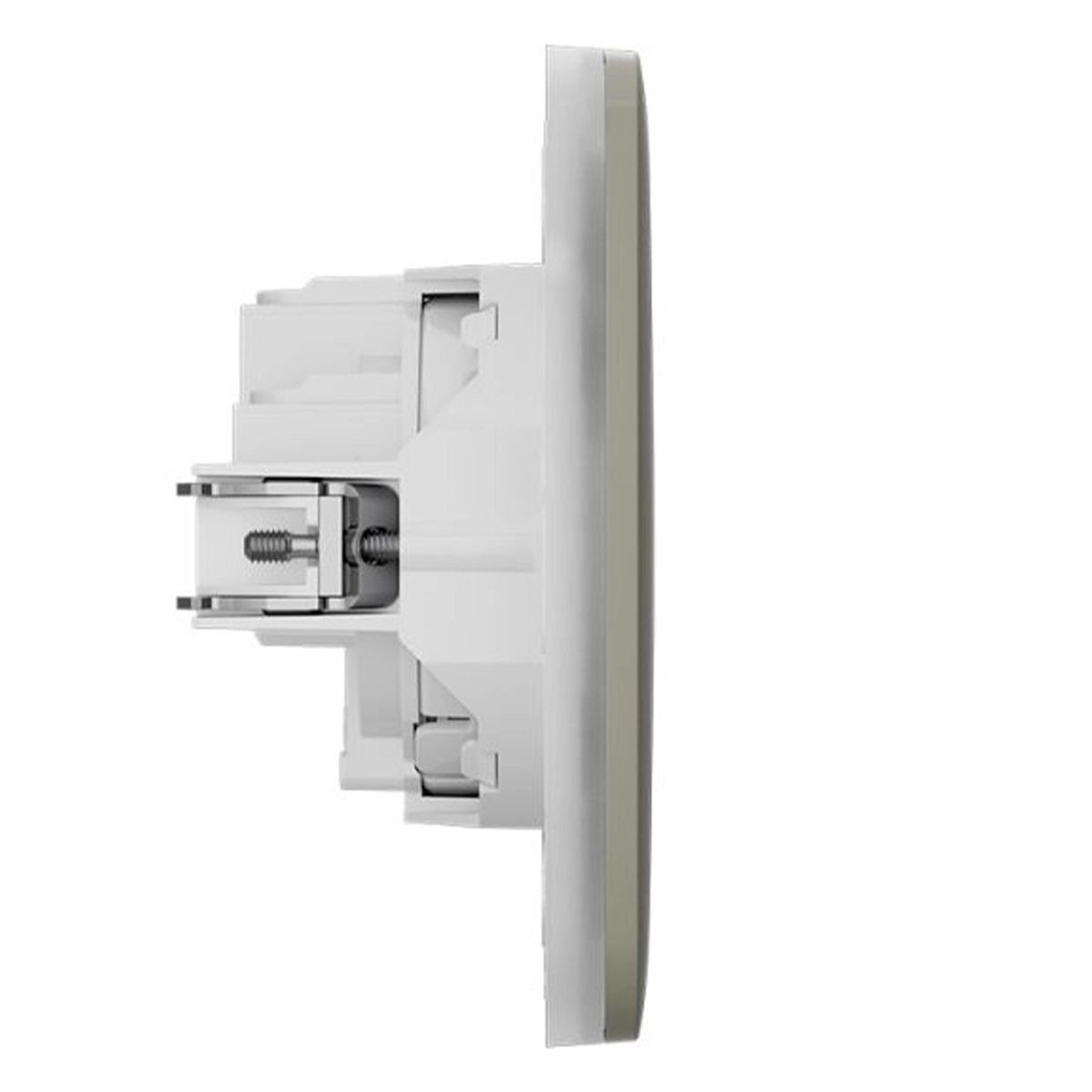 Вбудована розетка із заземленням Ajax Outlet (basic) [type F] - Olive