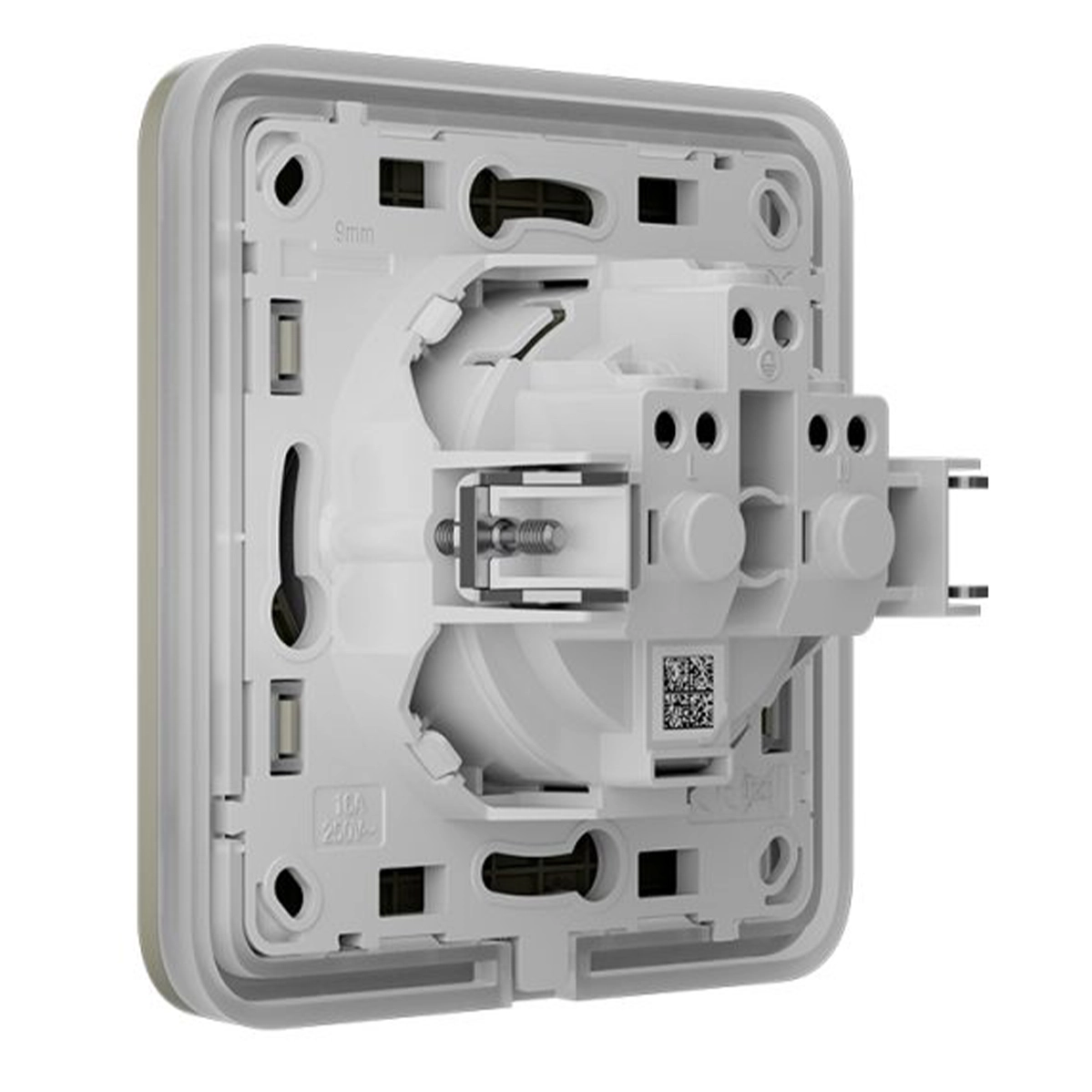 Вбудована розетка із заземленням Ajax Outlet (basic) [type F] - Olive