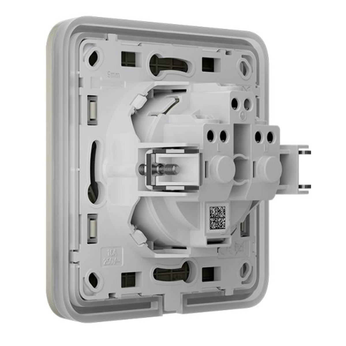 Вбудована розетка із заземленням Ajax Outlet (basic) [type F] - Oyster