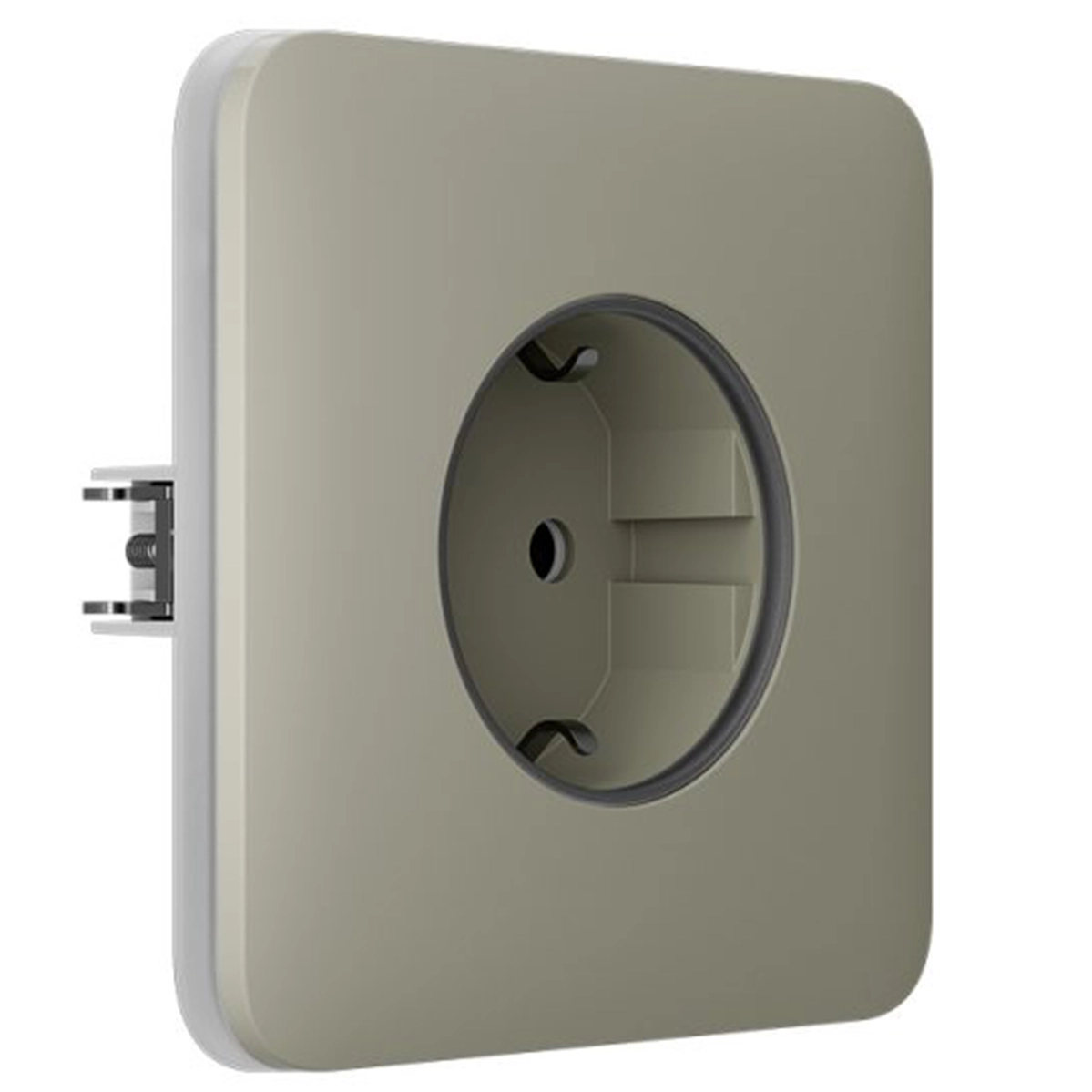 Вбудована розетка із заземленням Ajax Outlet (basic) [type F] - Oyster