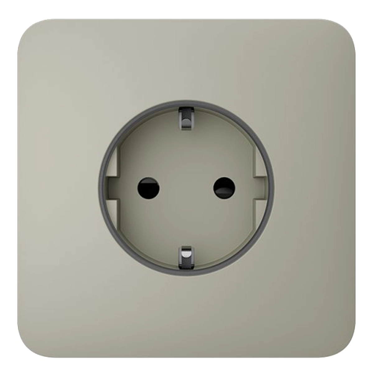 Вбудована розетка із заземленням Ajax Outlet (basic) [type F] - Oyster