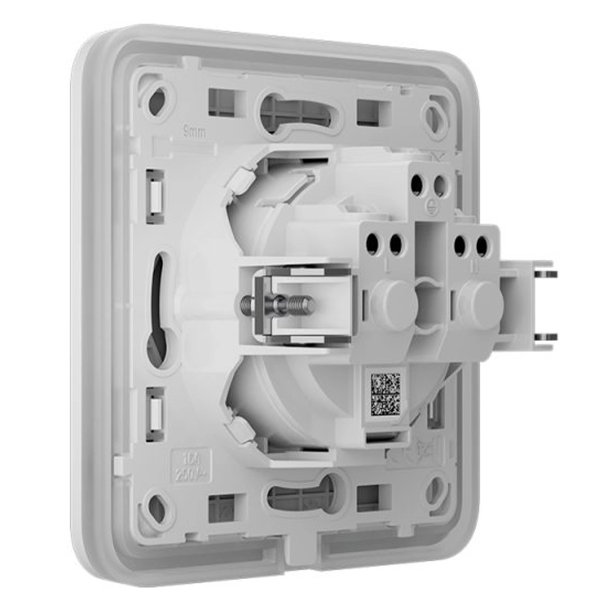 Вбудована розетка із заземленням Ajax Outlet (basic) [type F] - White