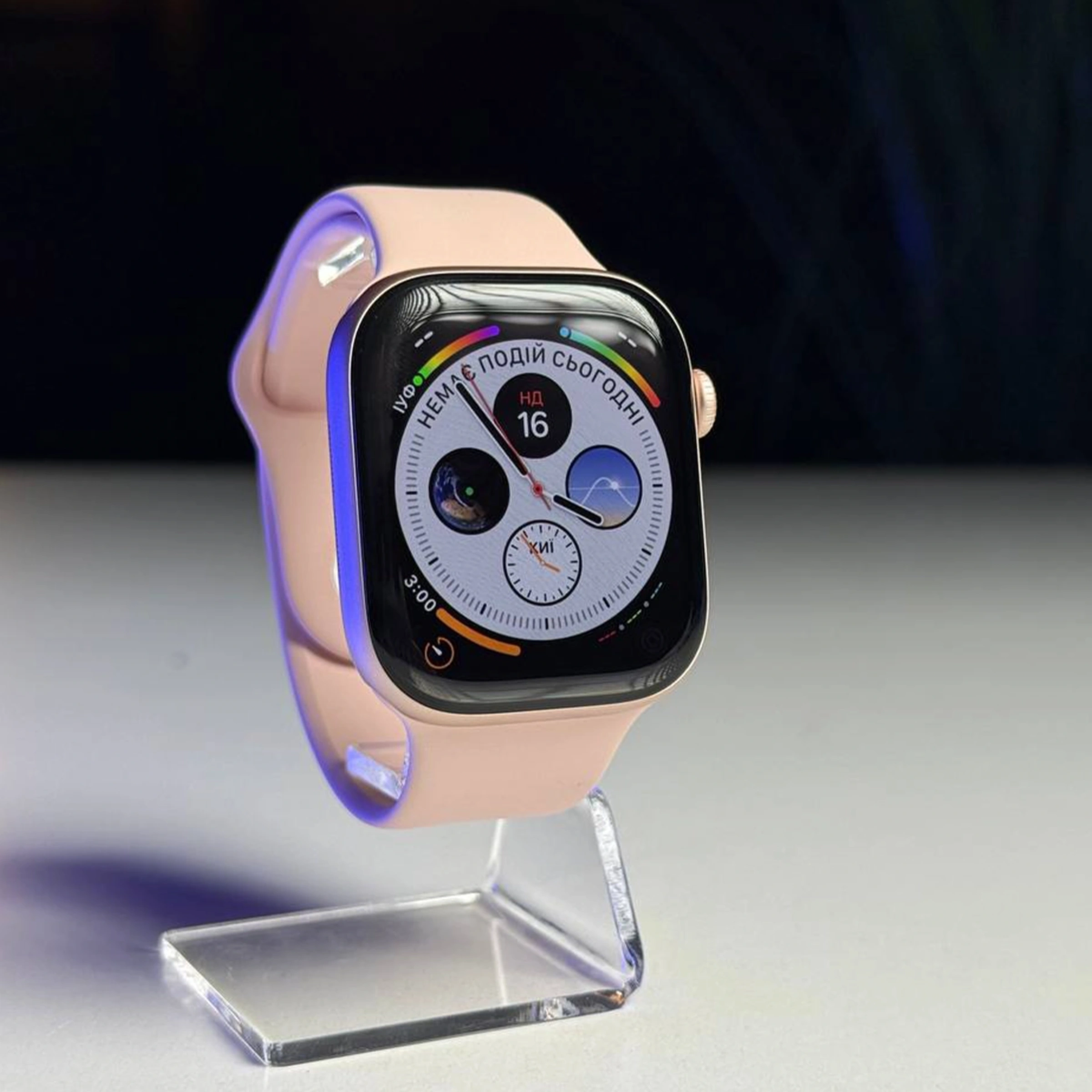ВІТРИННИЙ Apple Watch Series 10 GPS + Cellular 46mm Rose Gold Aluminum Case (MWY73) - Стан: гарний | Акумулятор: 100% | Комплект: повний, без коробки | Гарантія: 3 міс.