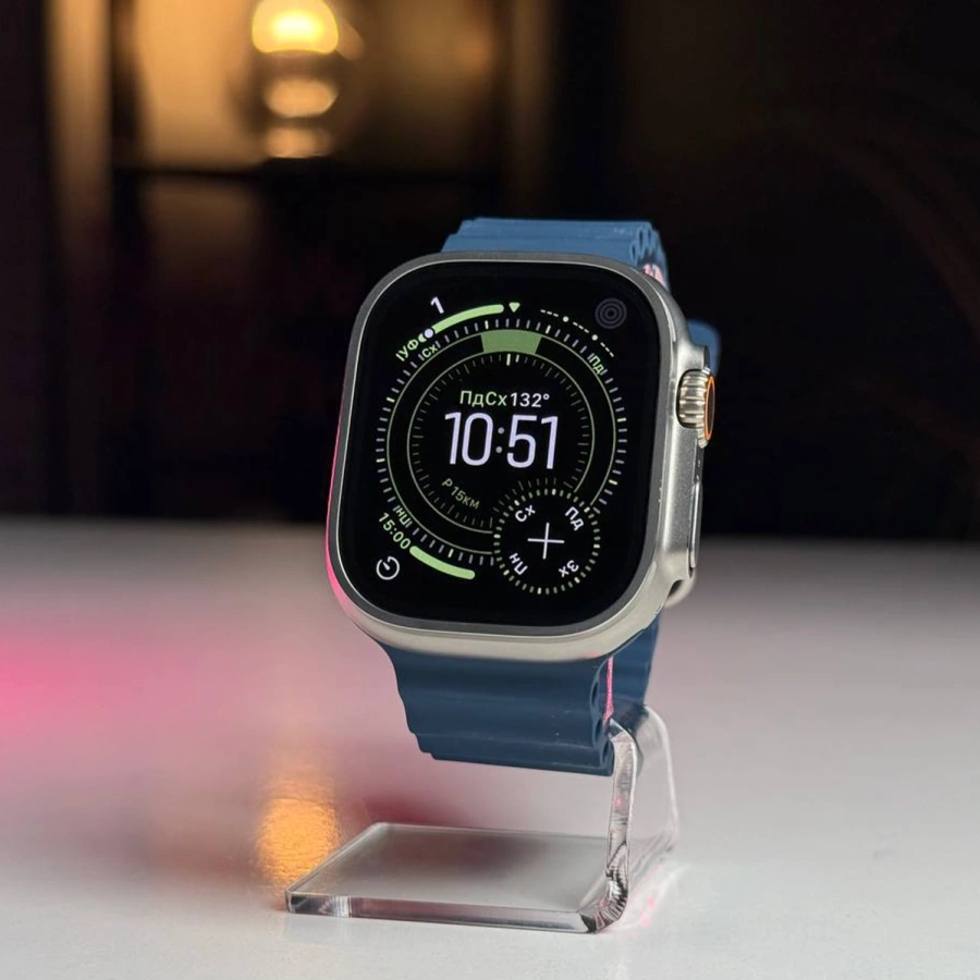ВИТРИННЫЙ Apple Watch Ultra 2 GPS + Cellular 49mm Titanium Case (MRF33) - Состояние: хорошее | Аккумулятор: 100% | Комплектация: полный, без коробки | Гарантия: 3 мес.