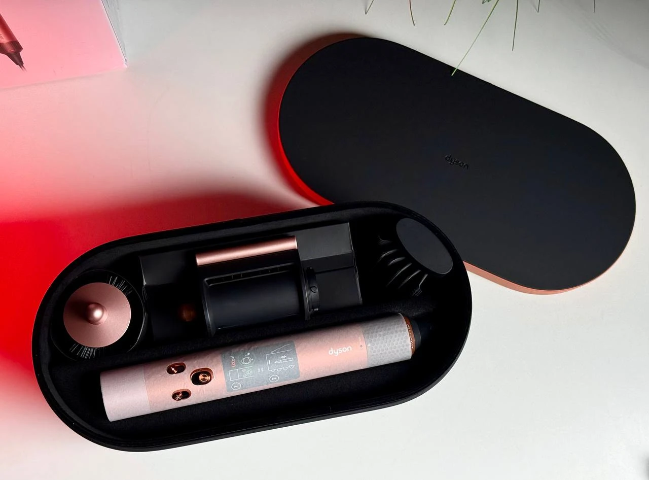 ВІТРИННИЙ Стайлер для прямого та хвилястого волосся Dyson Airwrap i.d. Multi-Styler and Dryer Straight to Wavy - Amber/Silk (123682-01) EU - Стан: гарний | Комплектація: повний | Гарантія: 3 міс.