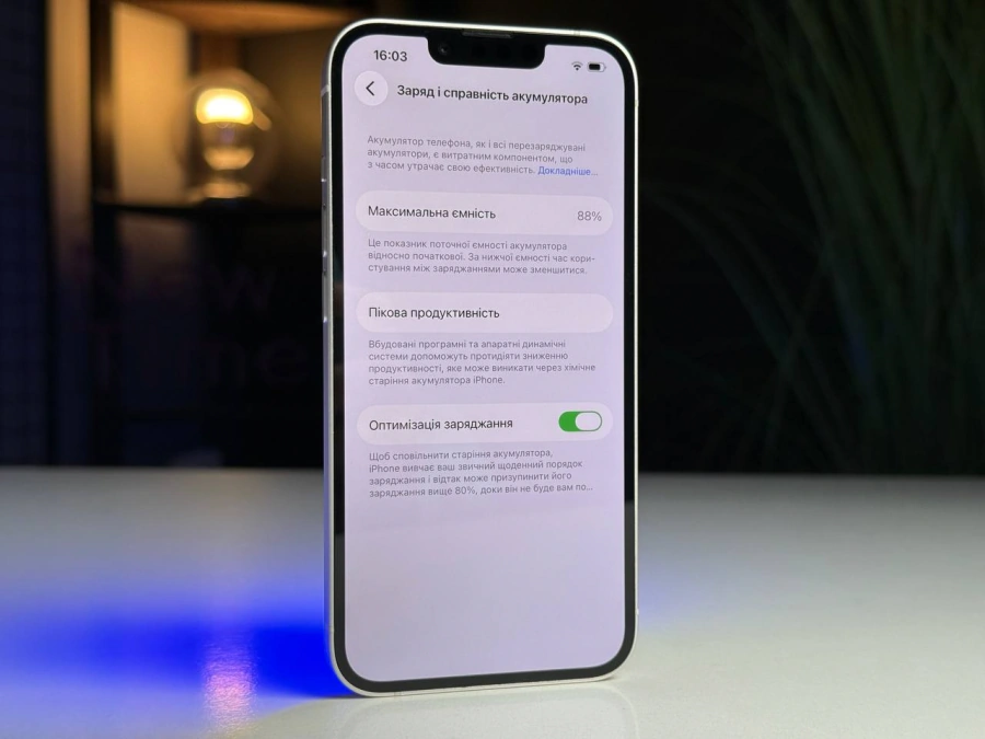 ВЖИВАНИЙ Apple iPhone 14 128GB Starlight eSim (MPUN3) - Стан: гарний | Акумулятор: 88% | Комплект: iPhone, кабель | Гарантія: 3 міс.