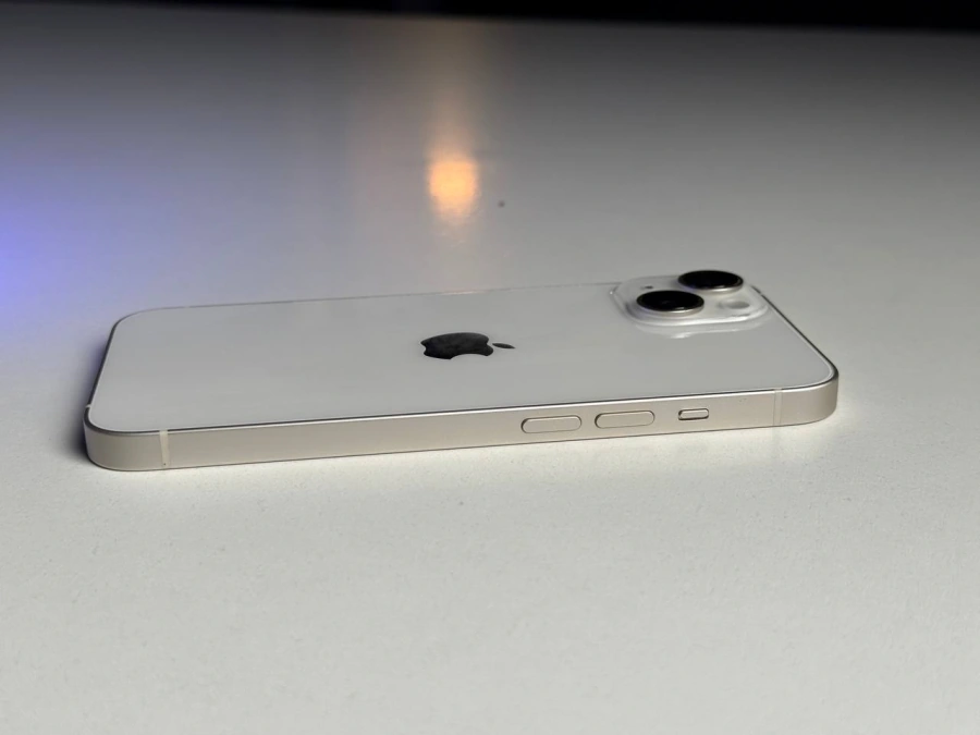 ВЖИВАНИЙ Apple iPhone 14 128GB Starlight eSim (MPUN3) - Стан: гарний | Акумулятор: 88% | Комплект: iPhone, кабель | Гарантія: 3 міс.