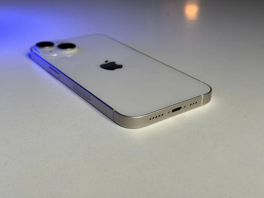 ВЖИВАНИЙ Apple iPhone 14 128GB Starlight eSim (MPUN3) - Стан: гарний | Акумулятор: 88% | Комплект: iPhone, кабель | Гарантія: 3 міс.