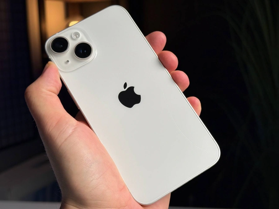 Б/У Apple iPhone 14 128GB Starlight eSim (MPUN3) - Состояние: хорошее | Аккумулятор: 81% | Комплект: iPhone, кабель | Гарантия: 3 мес.