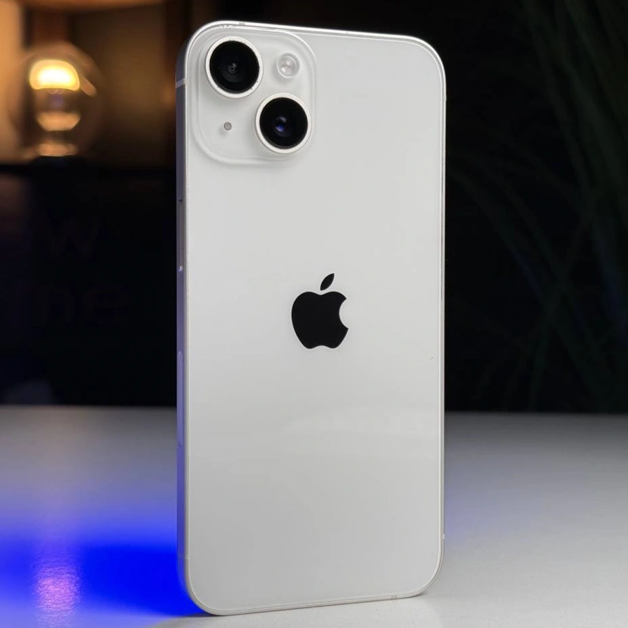 ВЖИВАНИЙ Apple iPhone 14 128GB Starlight eSim (MPUN3) - Стан: гарний | Акумулятор: 88% | Комплект: iPhone, кабель | Гарантія: 3 міс.