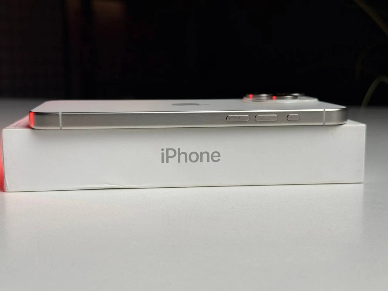 Б/У Apple iPhone 15 Pro Max 256GB Natural Titanium eSim (MU683) - Состояние: хорошее | Аккумулятор: 89% | Комплектация: полный | Гарантия: 3 мес.