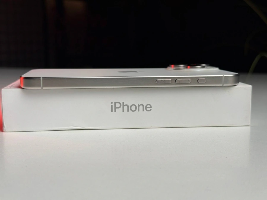 Б/У Apple iPhone 15 Pro Max 256GB Natural Titanium eSim (MU683) - Состояние: хорошее | Аккумулятор: 89% | Комплектация: полный | Гарантия: 3 мес.