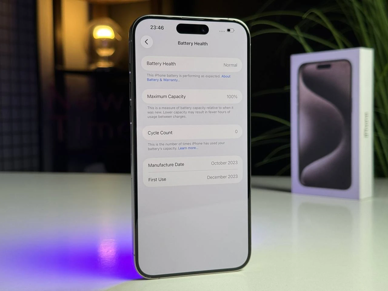 Б/У Apple iPhone 15 Pro Max 256GB Natural Titanium (MU793) - Состояние: хорошее | Аккумулятор: 100% | Комплектация: полный | Гарантия: 3 мес.