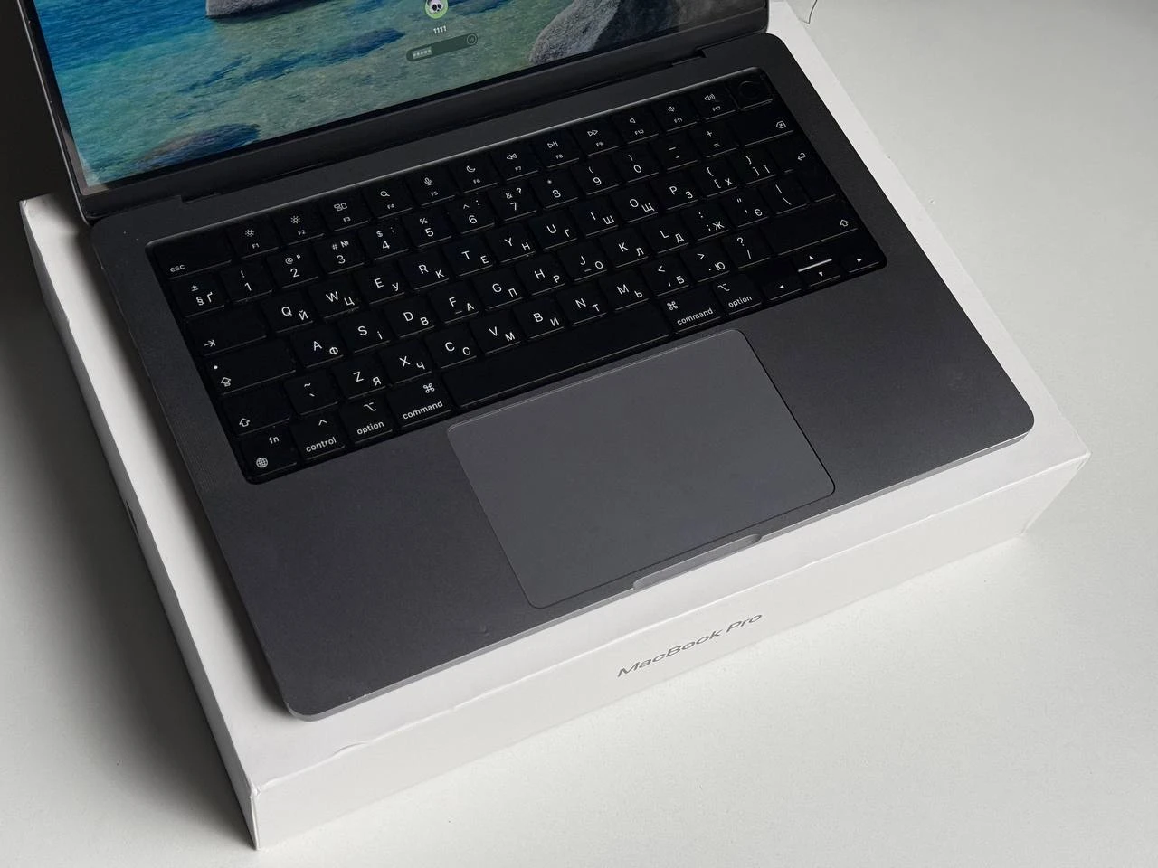 Б/У MacBook Pro 14" Space Gray (MKGP3) 2021 - Состояние: хорошее | Аккумулятор: 84% | Комплектация: полный | Гарантия: 3 мес.