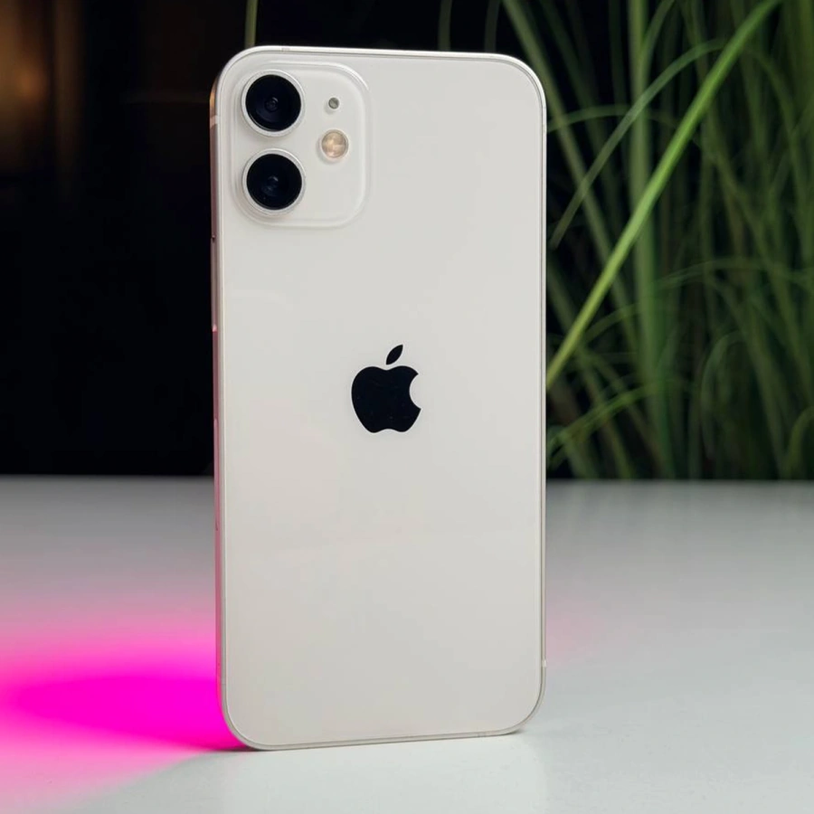 ВЖИВАНИЙ Apple iPhone 12 Mini 128GB White (MG8M3, MGE43) - Стан: гарний | Акумулятор: 100% | Комплектація: кабель, iPhone | Гарантія: 3 міс.