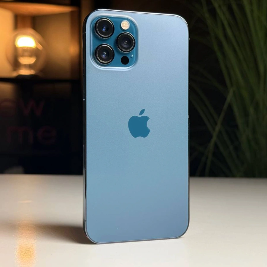 ВЖИВАНИЙ Apple iPhone 12 Pro Max 128GB Pacific Blue (MGCJ3, MGDA3) - Стан: гарний | Акумулятор: 100% | Комплектація: iPhone, кабель | Гарантія: 3 міс.