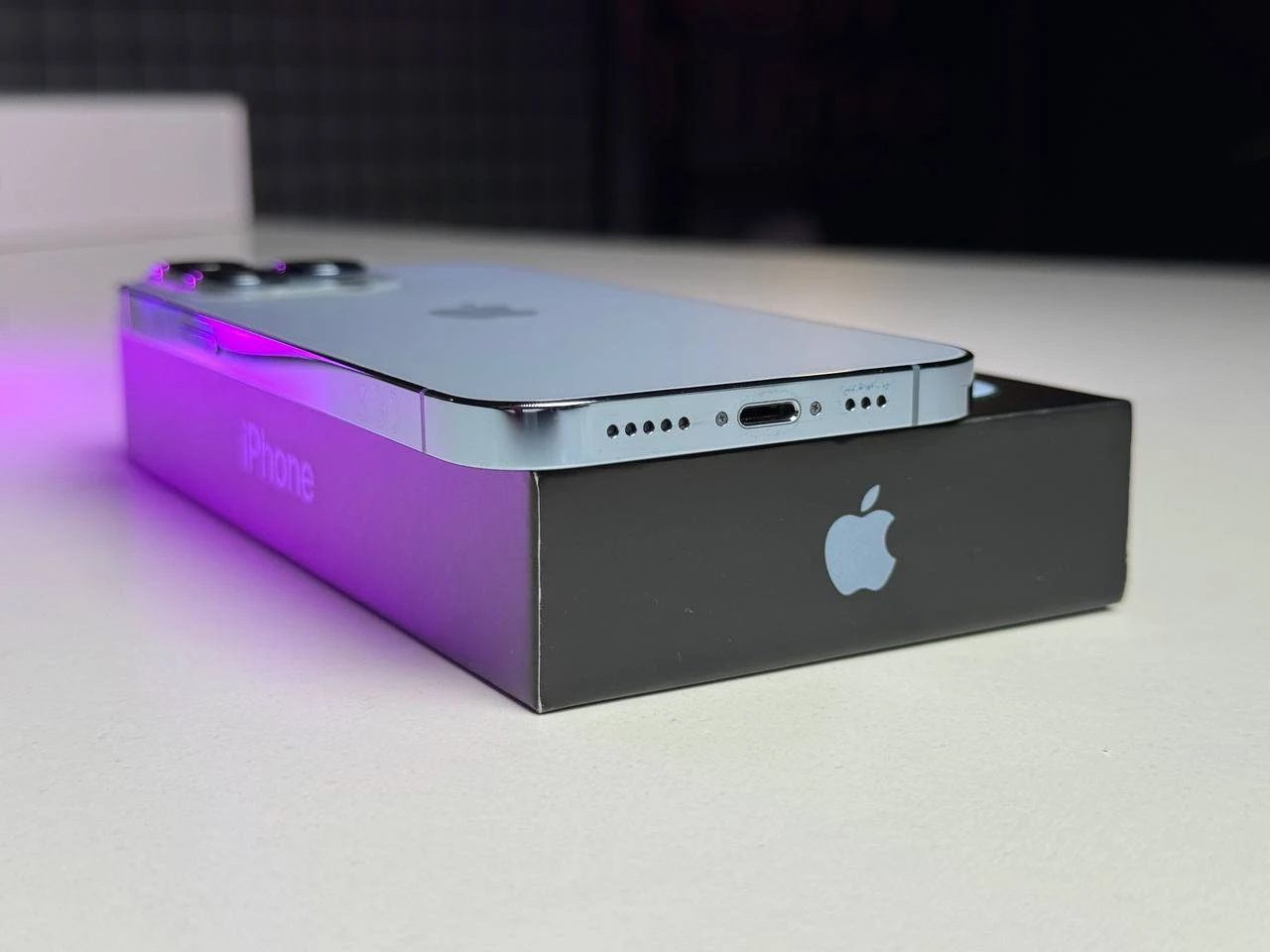 Б/У Apple iPhone 13 Pro 128GB Sierra Blue (MLTT3, MLVD3) - Состояние: хороший | Аккумулятор: 100% | Комплектация: полный | Гарантія: 3 мес.