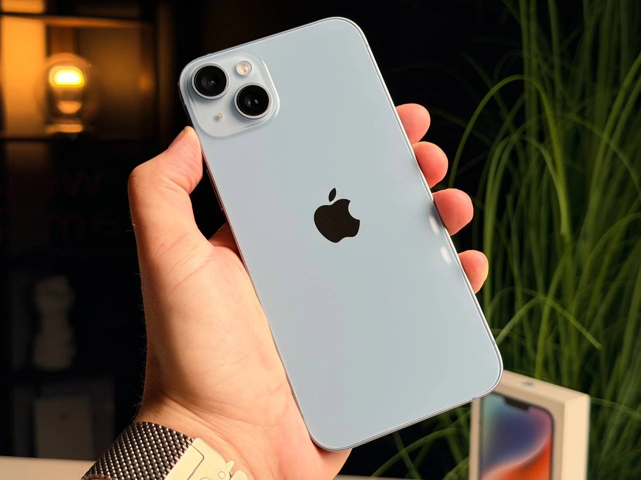 Б/У Apple iPhone 14 Plus 128GB Blue eSim (MQ3W3) - Состояние: хороший | Аккумулятор: 100% | Комплектация: полный | Гарантія: 3 мес.