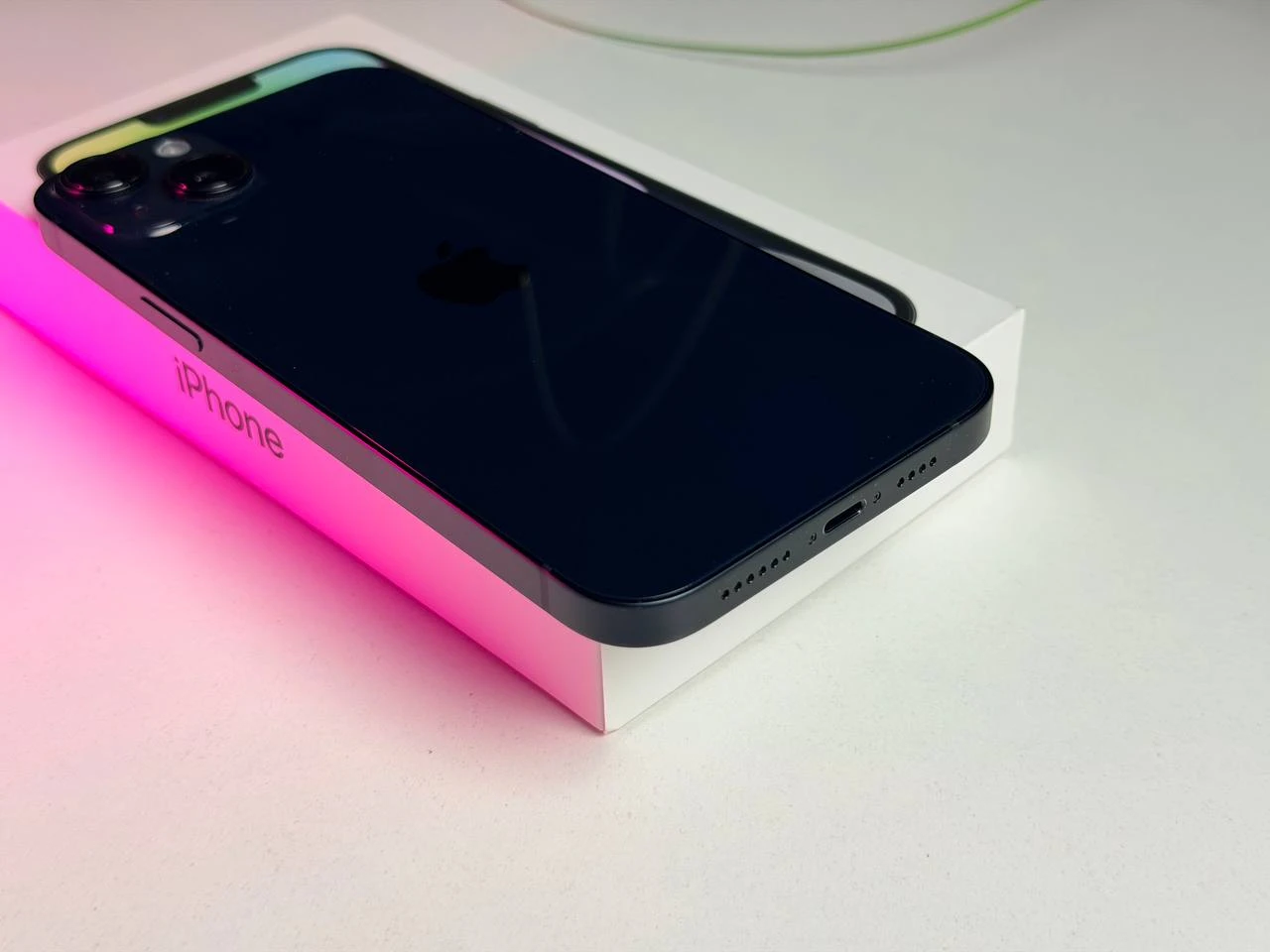 Б/У Apple iPhone 14 Plus 128GB Midnight (MQ4X3) - Состояние: хороший | Аккумулятор: 100% | Комплектация: полный | Гарантія: 3 мес.