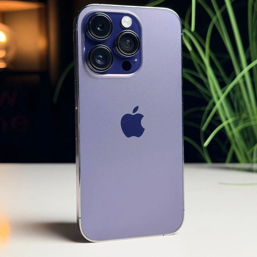 ВЖИВАНИЙ Apple iPhone 14 Pro 256GB Deep Purple eSim (MQ1D3) - Стан: задовільний | Акумулятор: 100% | Комплектація: повний | Гарантія: 3 міс.