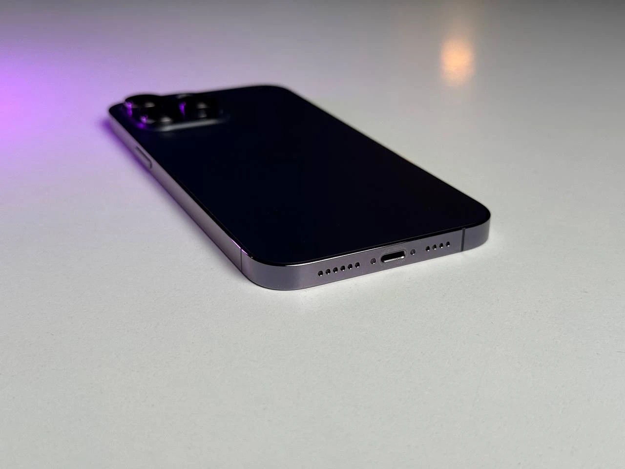 ВЖИВАНИЙ Apple iPhone 14 Pro Max 128GB Deep Purple (MQ9T3) - Стан: ідеальний | Акумулятор: 100% | Комплектація: iPhone, кабель | Гарантія: 3 міс.