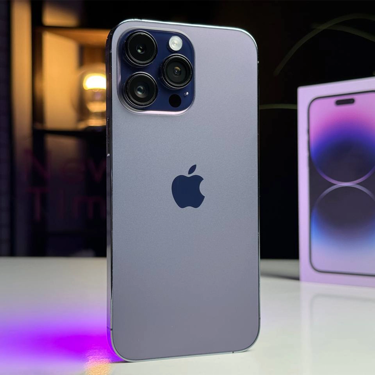 Б/У Apple iPhone 14 Pro Max 256GB Deep Purple (MQ9X3) - Состояние: идеальный | Аккумулятор: 100% | Комплектация: полный | Гарантія: 3 мес.