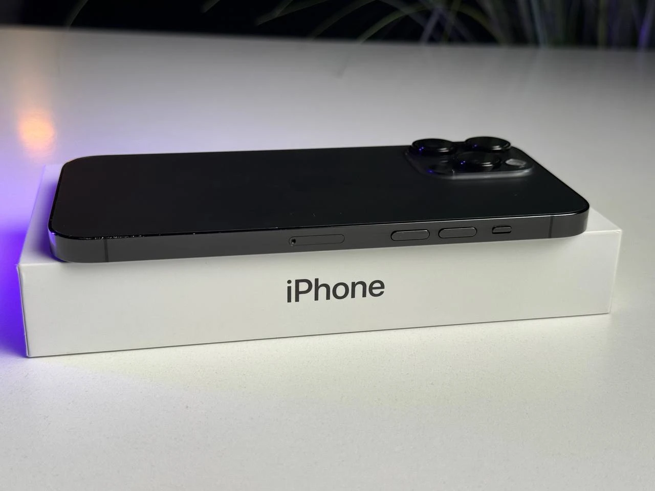 Б/У Apple iPhone 14 Pro Max 256GB Space Black (MQ9U3) - Состояние: хороший | Аккумулятор: 100% | Комплектация: полный | Гарантія: 3 мес.