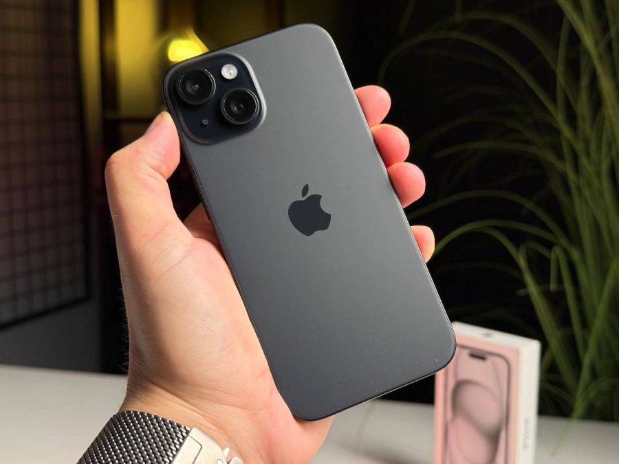 Б/У Apple iPhone 15 128GB Black (MTP03) - Состояние: хороший | Аккумулятор: 87% | Комплектация: полный | Гарантия: 3 мес.