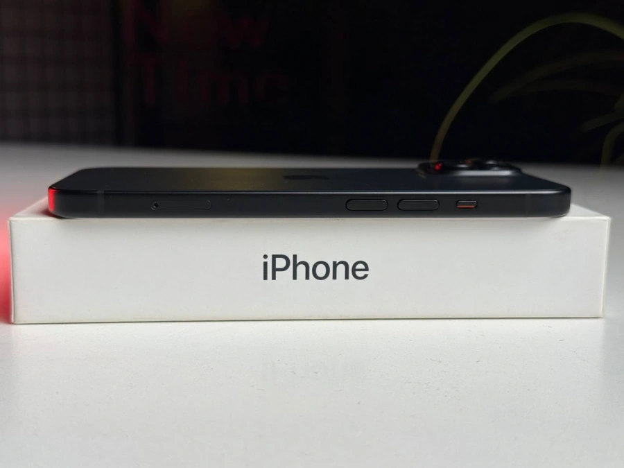 Б/У Apple iPhone 15 128GB Black (MTP03) - Состояние: хороший | Аккумулятор: 87% | Комплектация: полный | Гарантия: 3 мес.