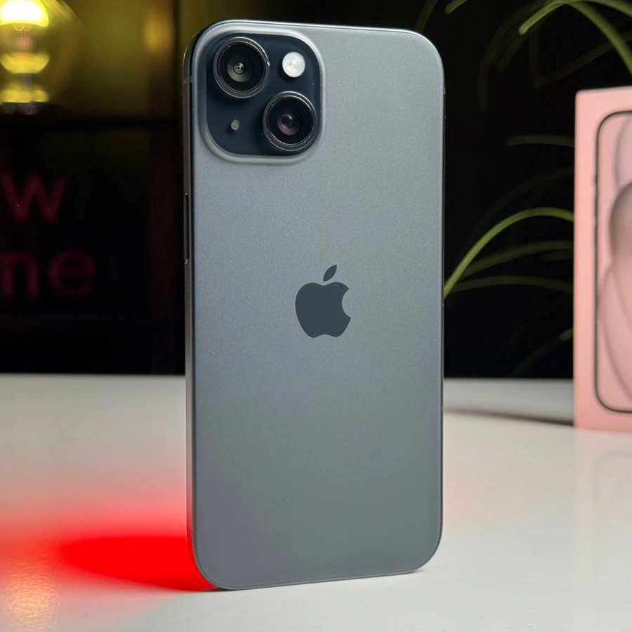 Б/У Apple iPhone 15 128GB Black (MTP03) - Состояние: хороший | Аккумулятор: 87% | Комплектация: полный | Гарантия: 3 мес.