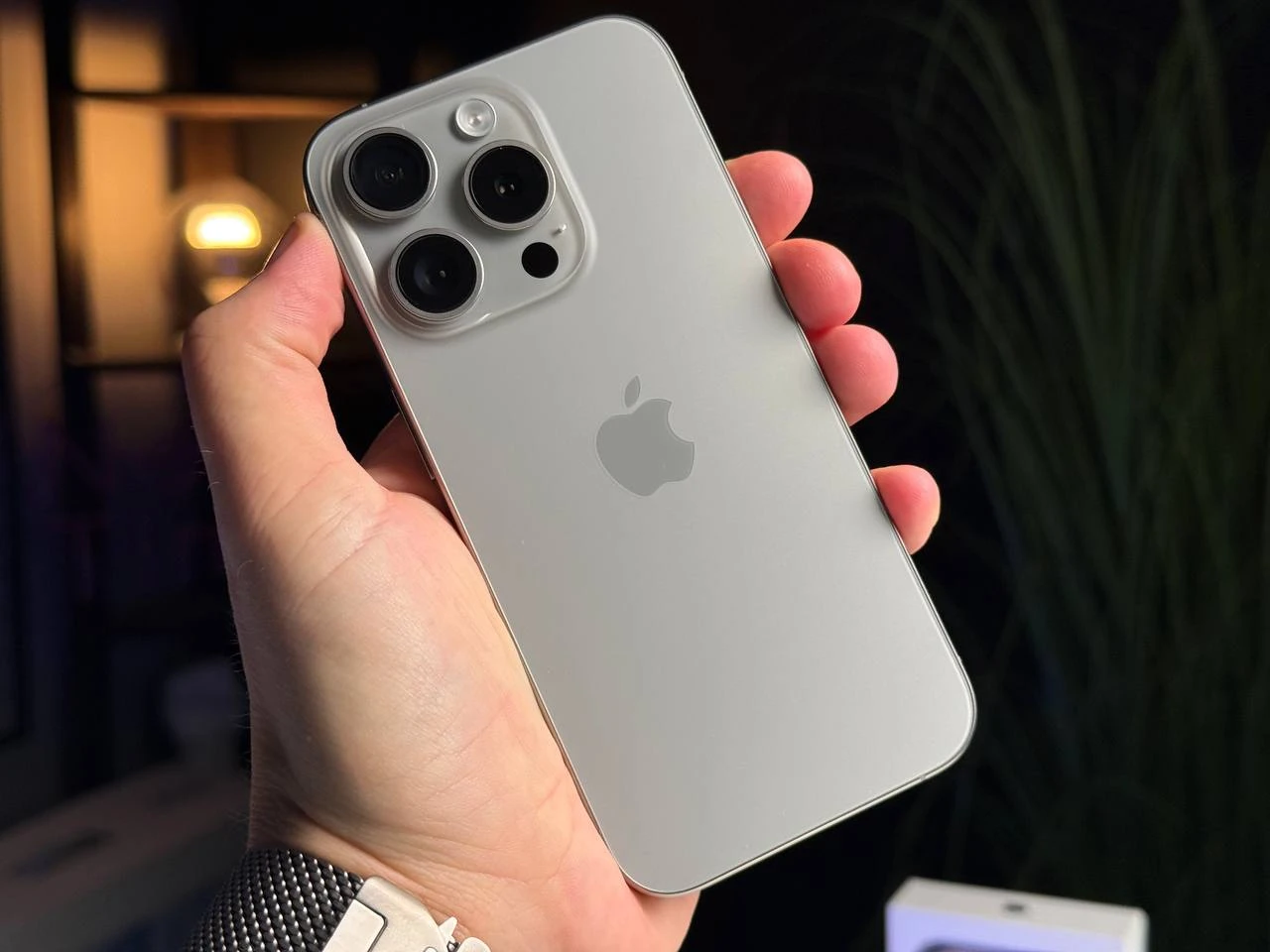 Б/У Apple iPhone 15 Pro 128GB Natural Titanium (MTUX3) - Состояние: идеальный | Аккумулятор: 91% | Комплектация: полный | Гарантія: 3 мес.