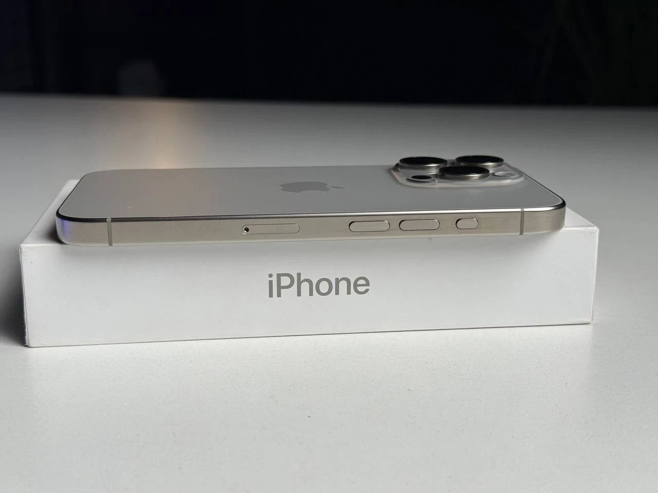 Б/У Apple iPhone 15 Pro 128GB Natural Titanium (MTUX3) - Состояние: идеальный | Аккумулятор: 91% | Комплектация: полный | Гарантія: 3 мес.